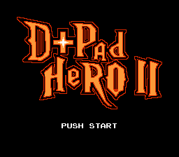 D-pad Hero 2 (Homebrew) — Title screen
